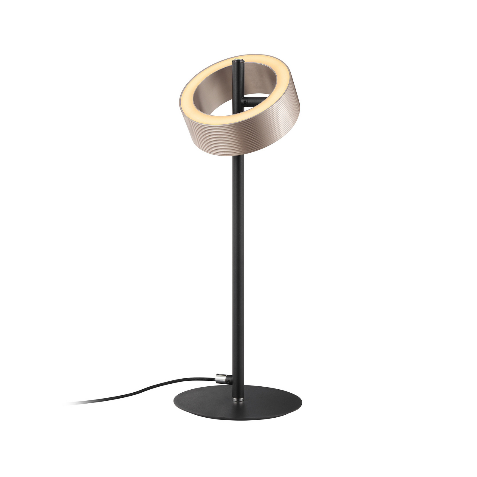 LED-Tischleuchte Axion, schwarz/braun, Höhe 45 cm, CCT LED-Tischleuchte Axion, schwarz/braun, Höhe 45 cm, CCT