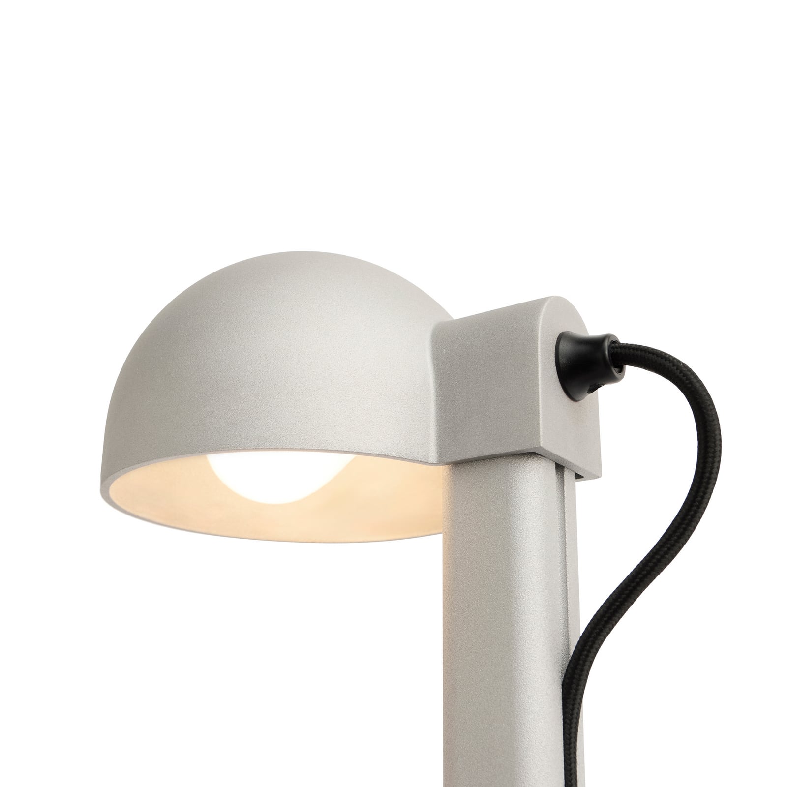 Posto bordlampe, sølv/grå, høyde 28 cm, E14, aluminium – HAY Posto bordlampe, sølv/grå, høyde 28 cm, E14, aluminium – HAY
