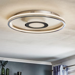 LED ceiling light Bug round, chrome