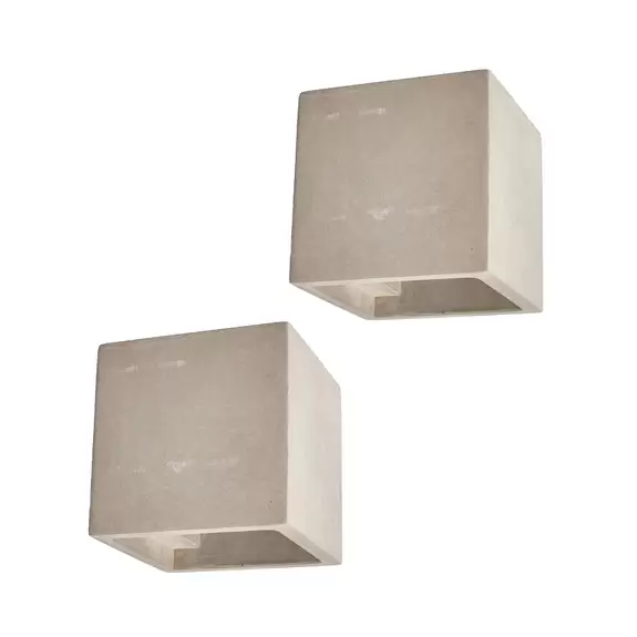 Lampenwelt Lindby Jayden Wandlampe in eckiger Form, 2er-Set