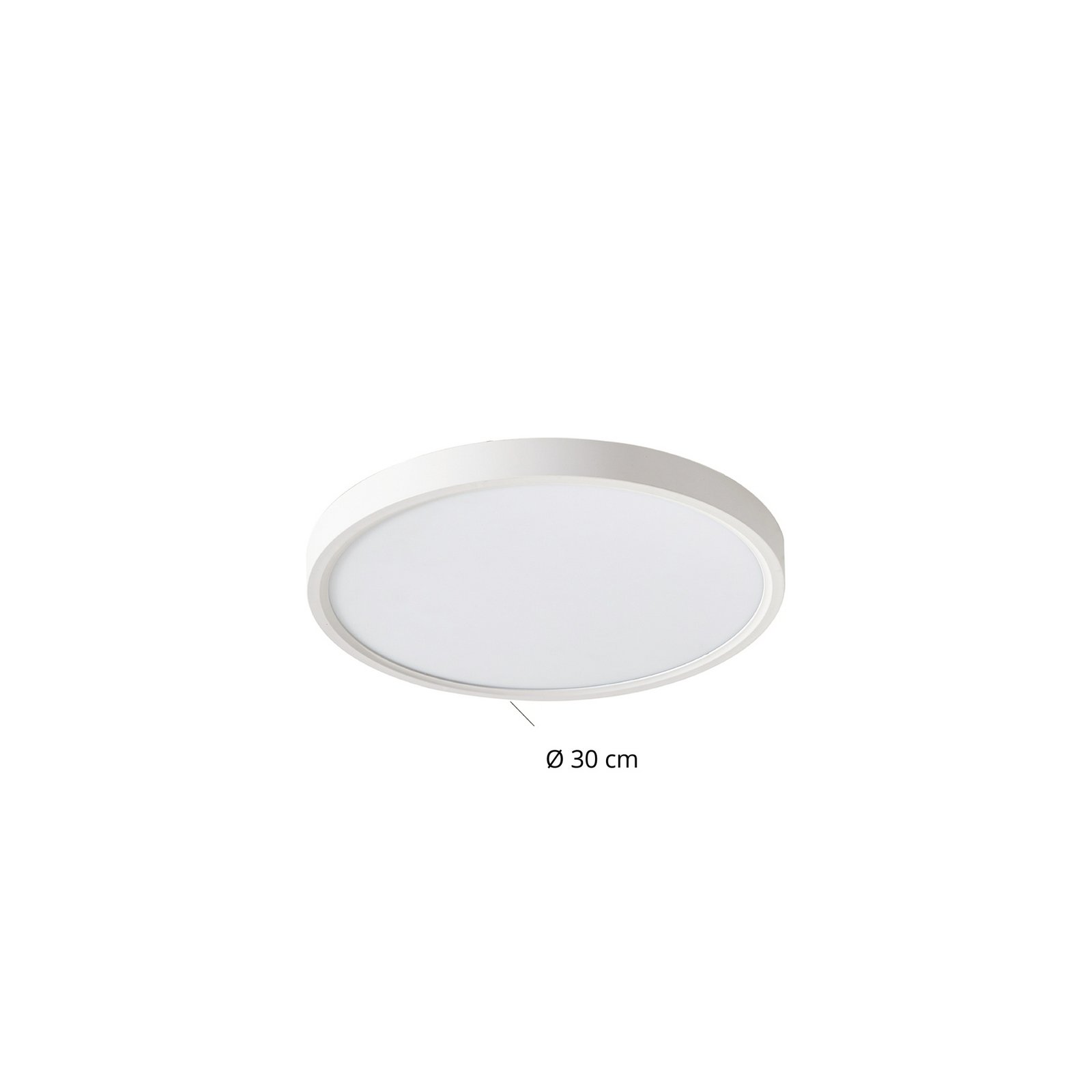 Deika LED Stropné Lampa Ø30 Biela - Lindby