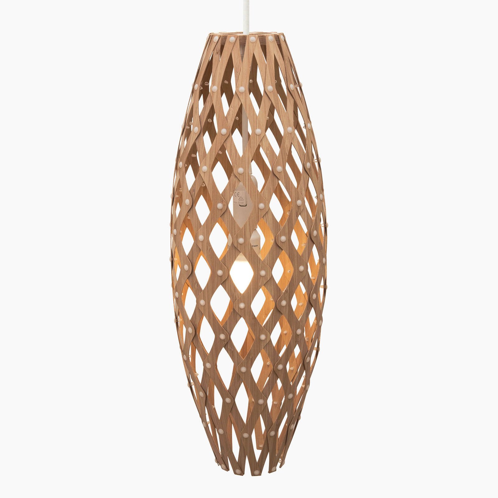 david trubridge Hinaki závěsné světlo 50 cm bambus