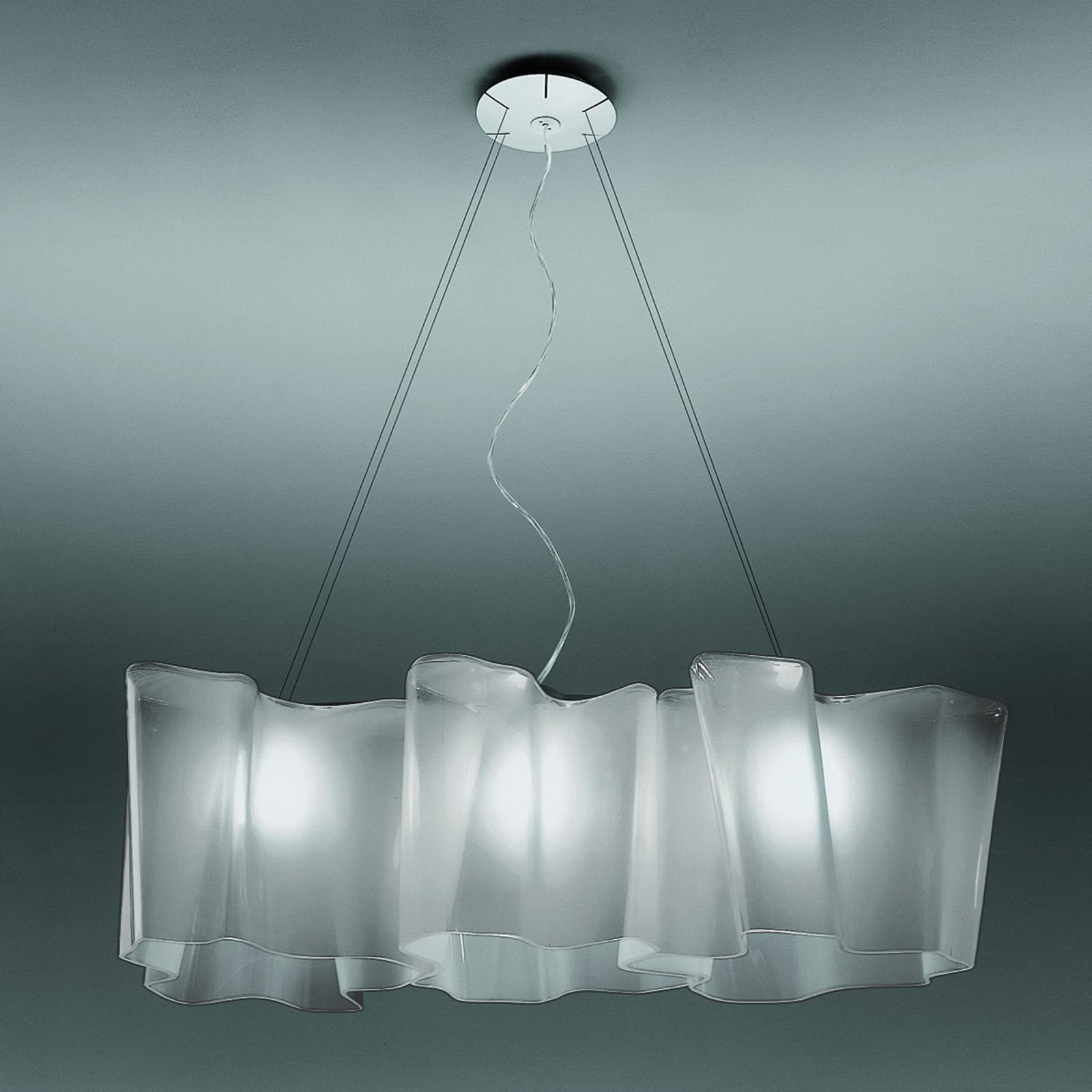 Artemide lampada a sospensione Logico a 3 luci lunghezza 100 cm