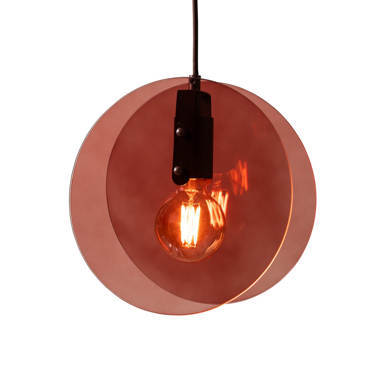 IT'S ABOUT ROMI Toledo hanging light, brown, Ø 25 cm