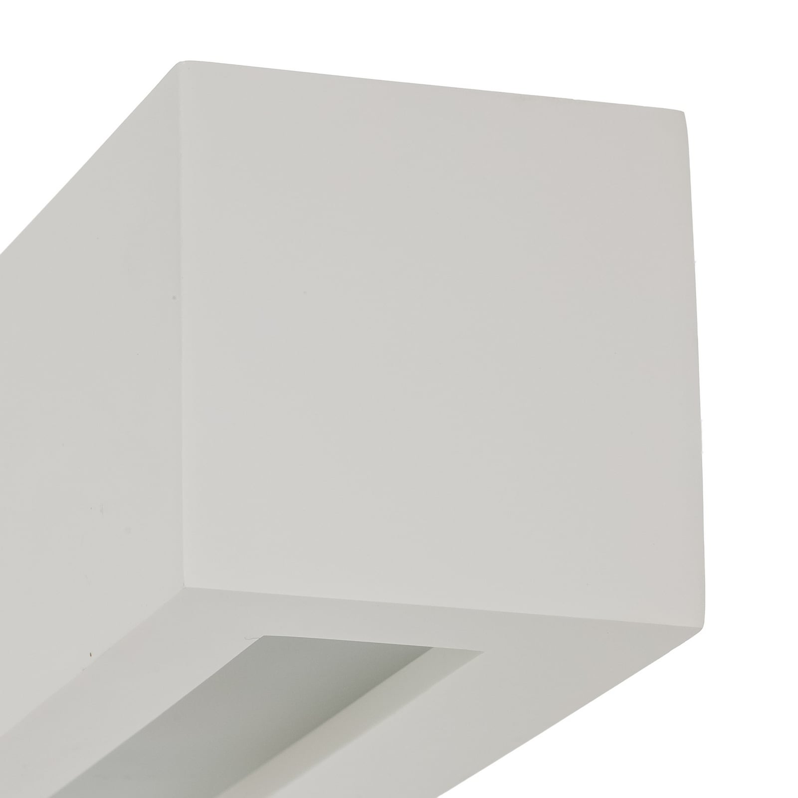 Applique Lindby Tjada, 22 cm, bianco, gesso, G9, verniciabile