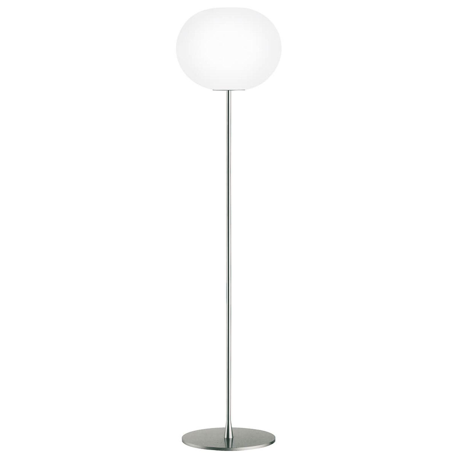 FLOS Glo-Ball Floor 3 lampa stojąca, srebrna