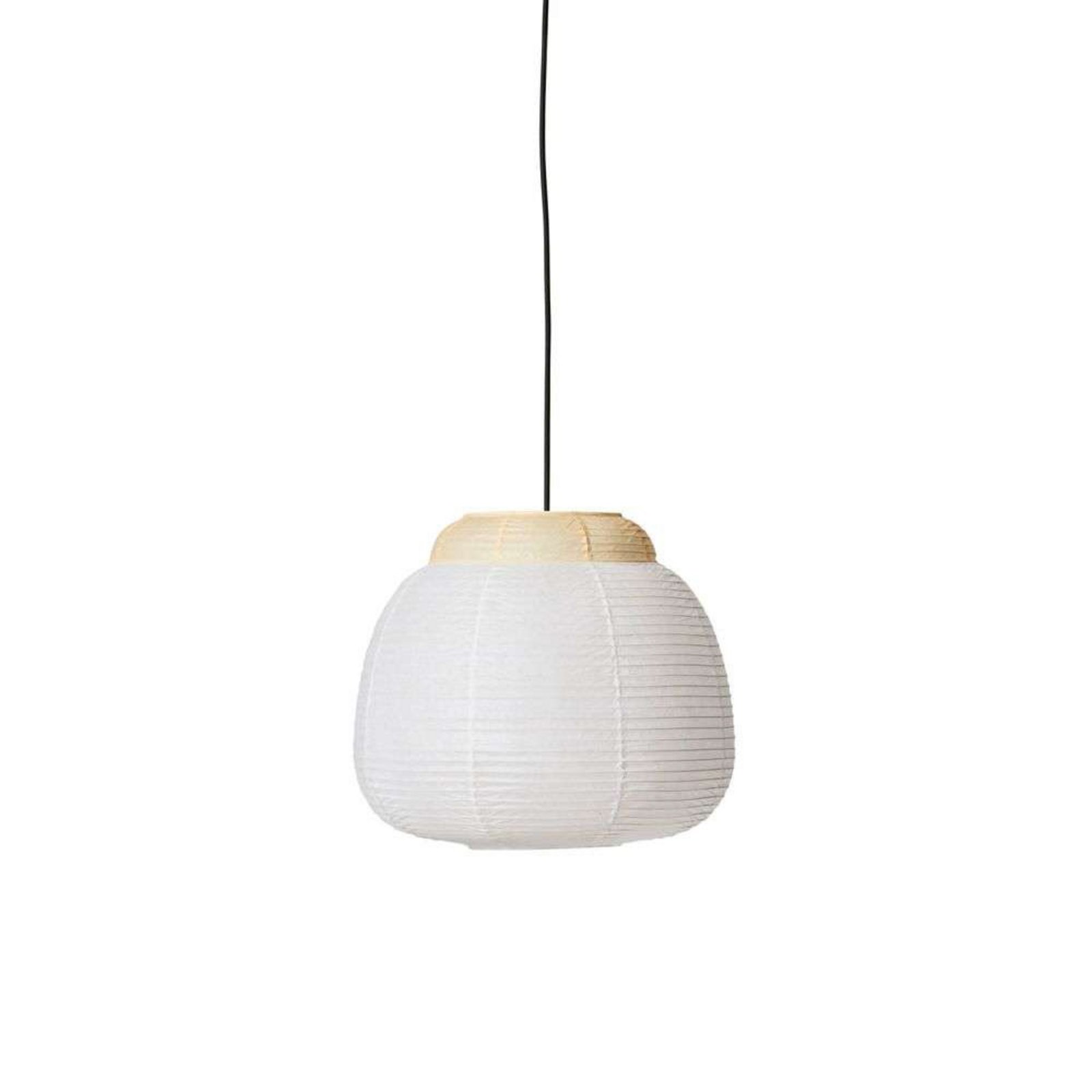 Papier Single Taklampa Ø40 Soft Yellow - Made By Hand