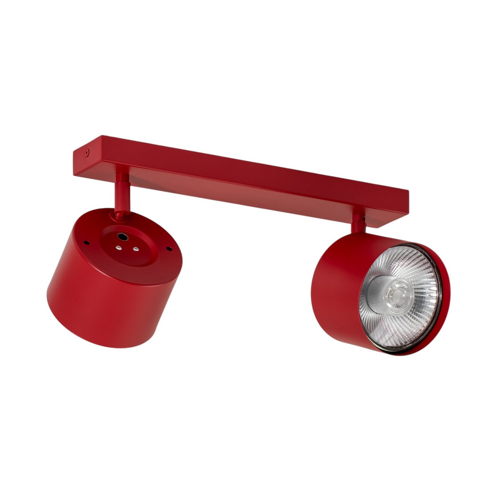 Spot soffitto Chloe regolabile 2 luci, rosso