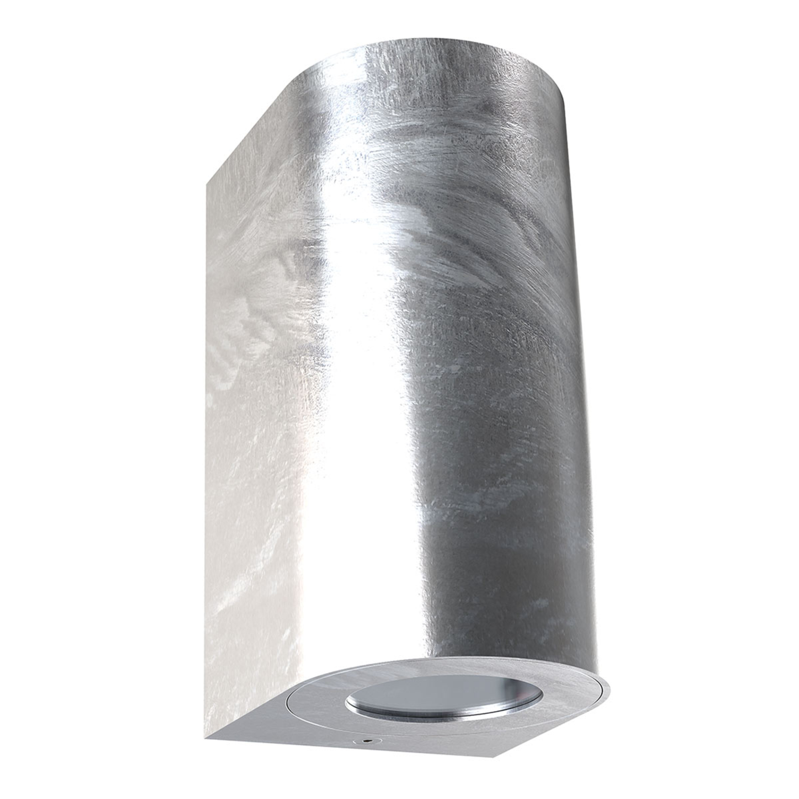 Nordlux Canto Maxi 2 outdoor wall light, galvanised, injection moulded aluminium, glass, GU10, 28 W, energy efficiency: A++, W: 8.7 cm, H: 17 cm