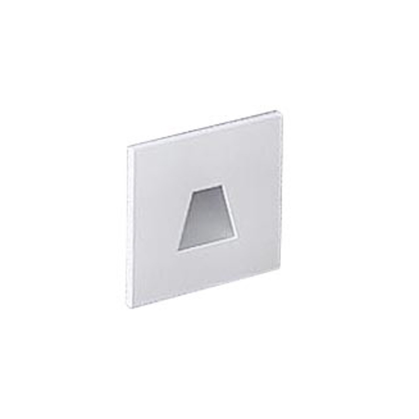 Molto Luce LED recessed light Wall 68R SQ, white, aluminium, CCT