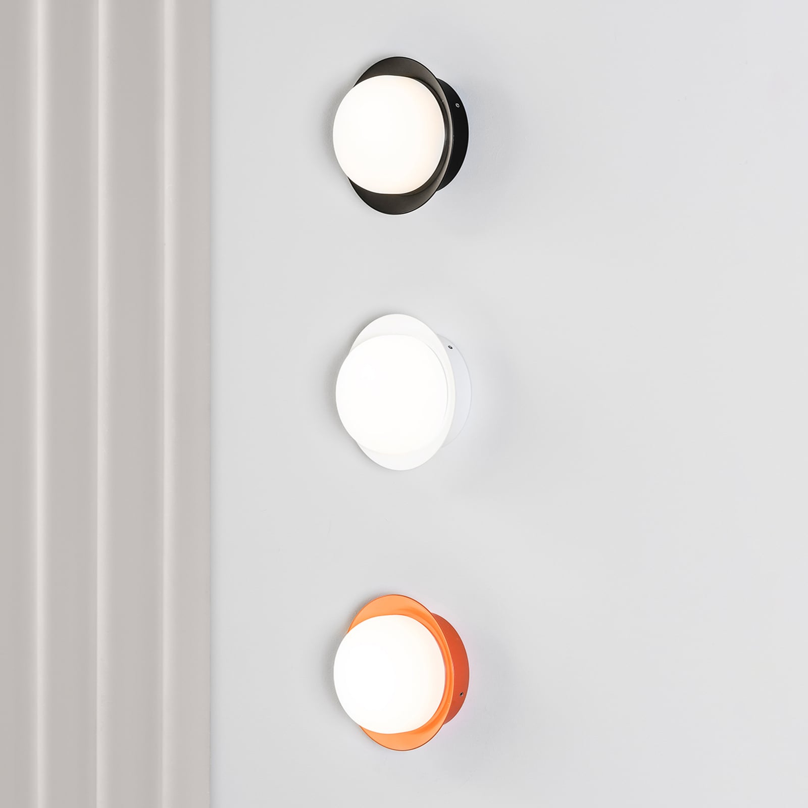 Applique murale LED May, IP44, blanche Applique murale LED May, IP44, blanche