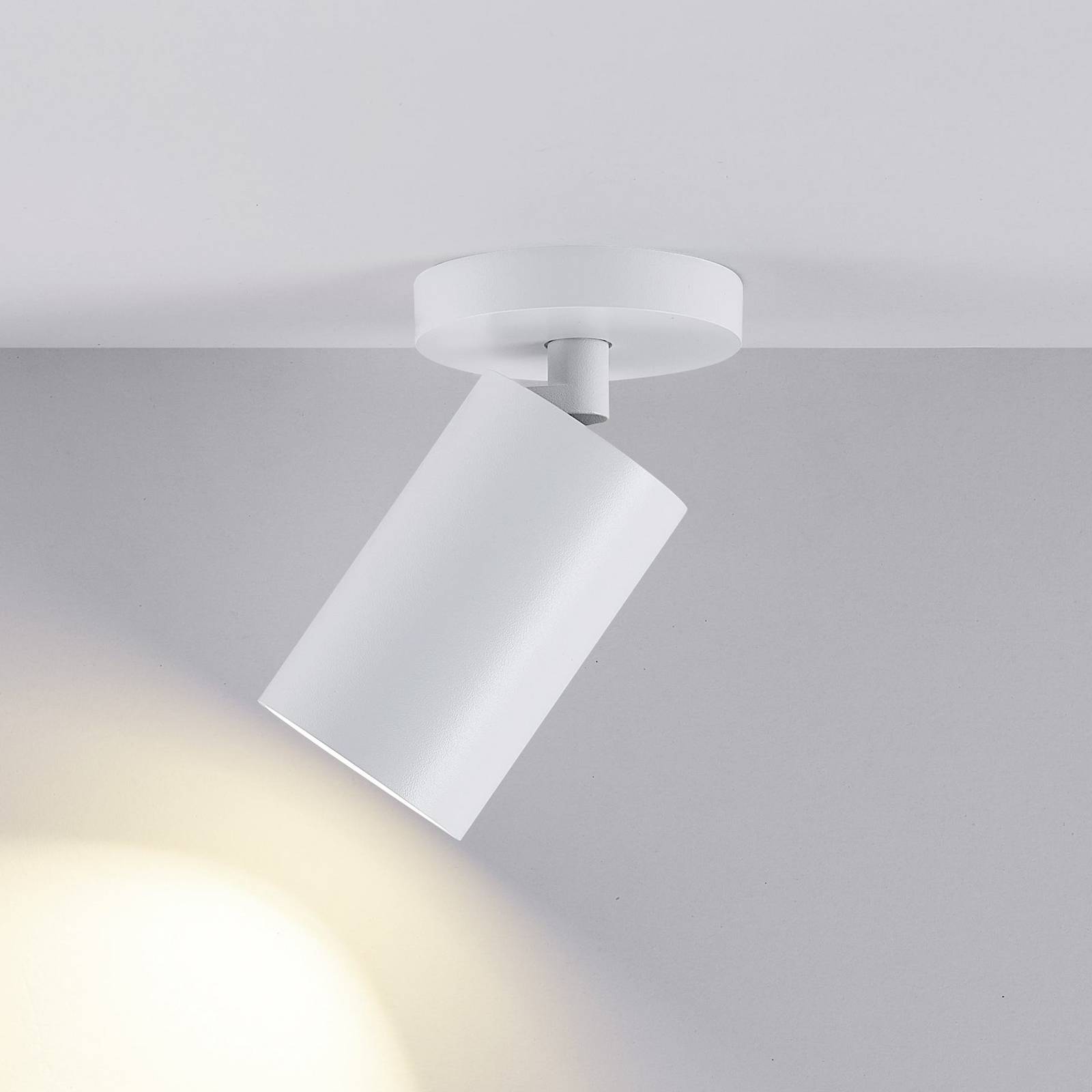 Deckenspot CAN TILT, weiß, Ø 8 cm, 1-flammig, Metall, GU10 günstig online kaufen