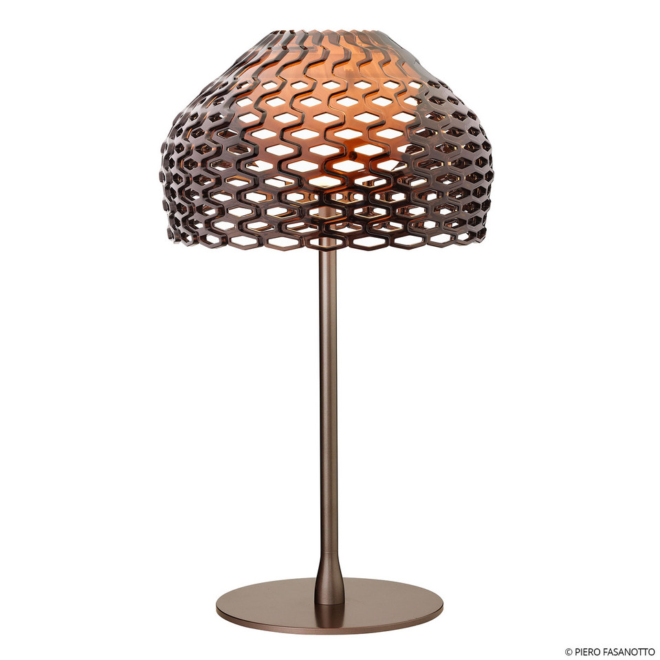 Flos Tatou T bordslampa Ochre, brun / rost från Flos