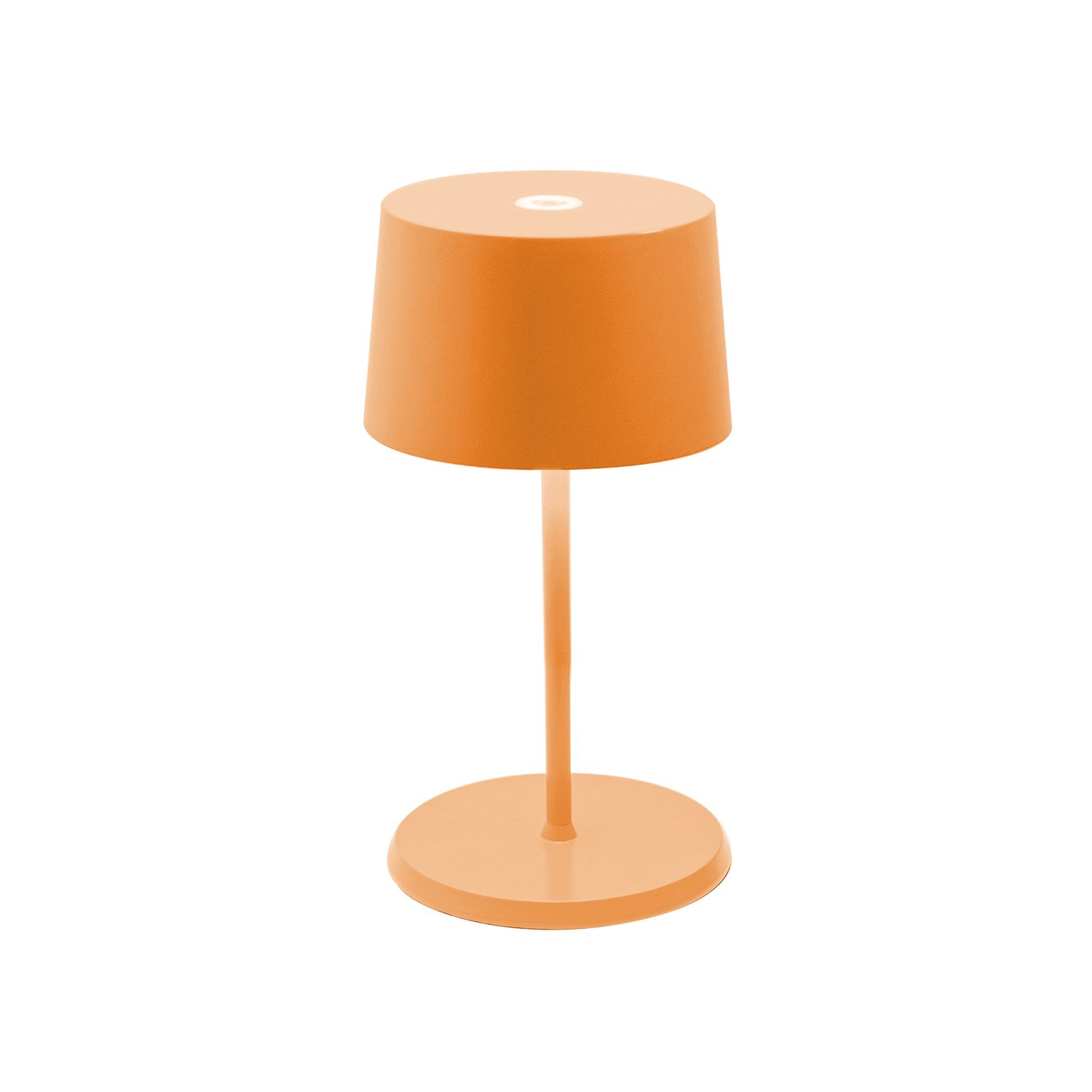Zafferano Olivia mini 3K újratölthető asztali lámpa narancs színben