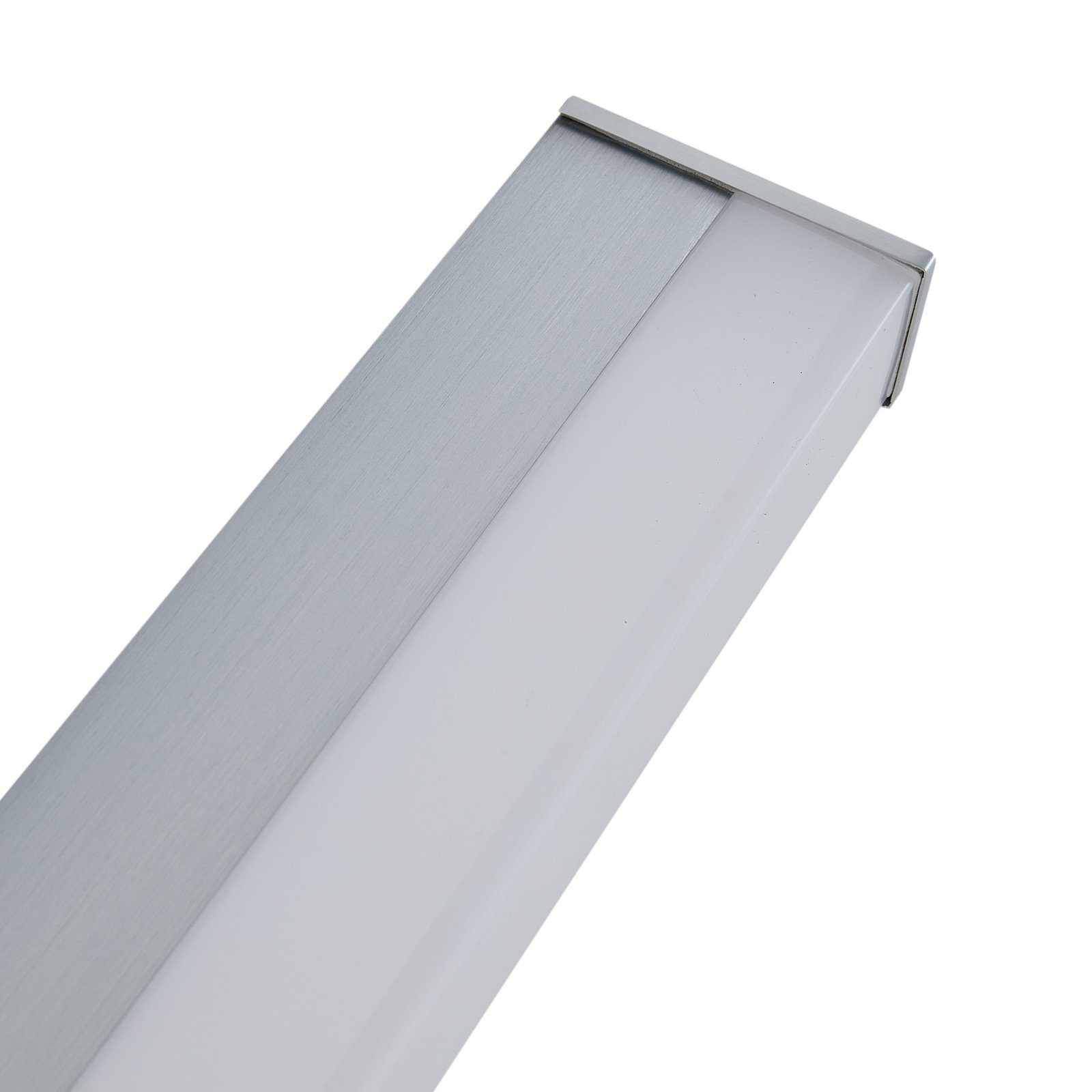 LED bathroom mirror light Philippa, angular, 58cm, aluminium