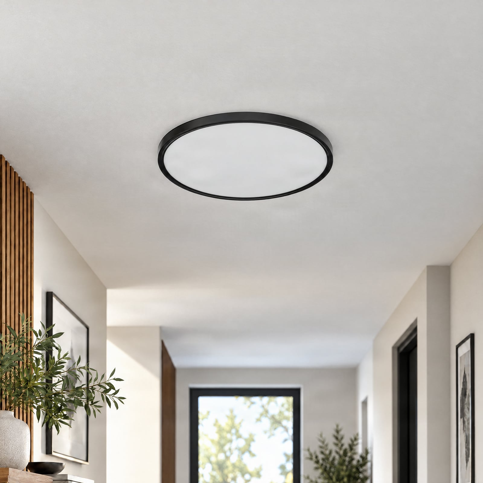 "Lindby" LED lubinis šviestuvas "Pravin", Ø 50 cm, 3 000 K, juodas "Lindby" LED lubinis šviestuvas "Pravin", Ø 50 cm, 3 000 K, juodas