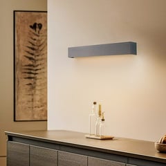 Aplique de pared Straight S, 62 cm, grafito