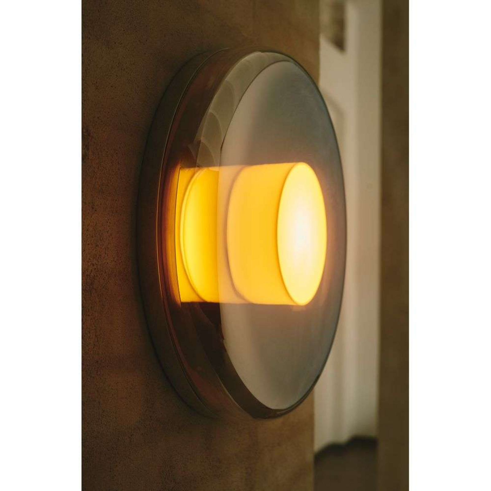 DESIGN BY US -seinävalaisin Endless, kromi, IP54, peililasi