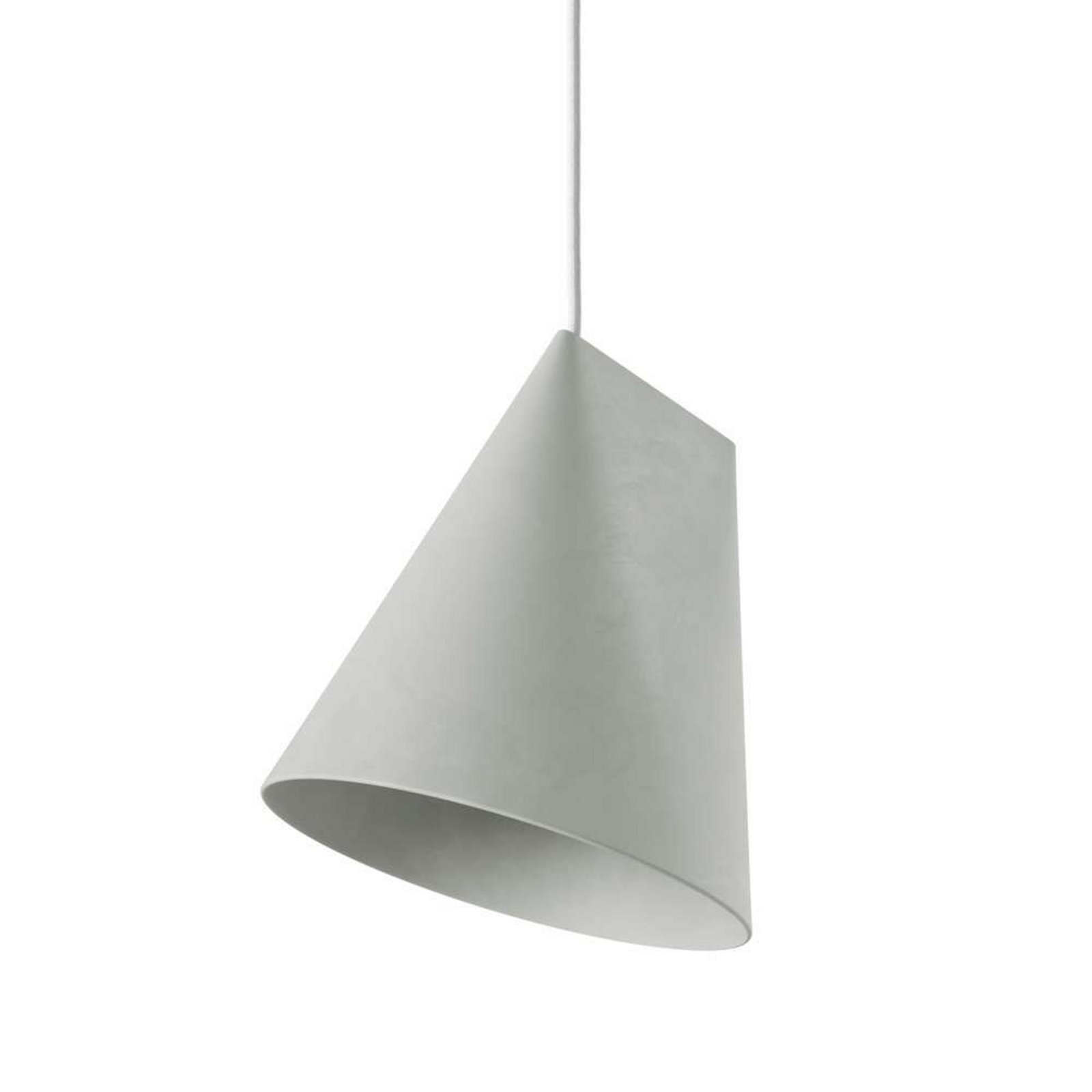 Ceramic Wide Pendant Light Grey - Moebe