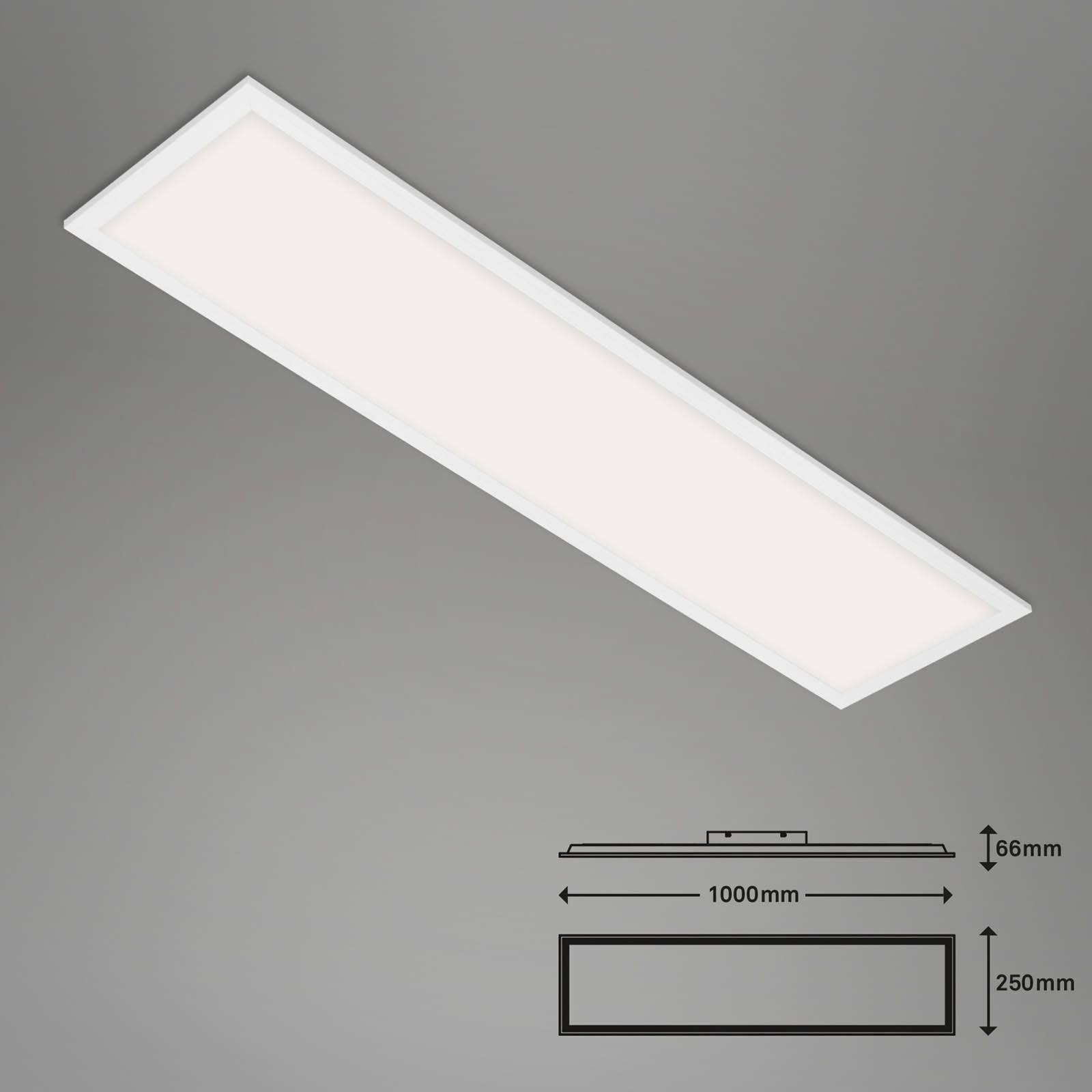 Photos - Chandelier / Lamp Briloner LED ceiling lamp Piatto S dimmable CCT white 100x25cm 