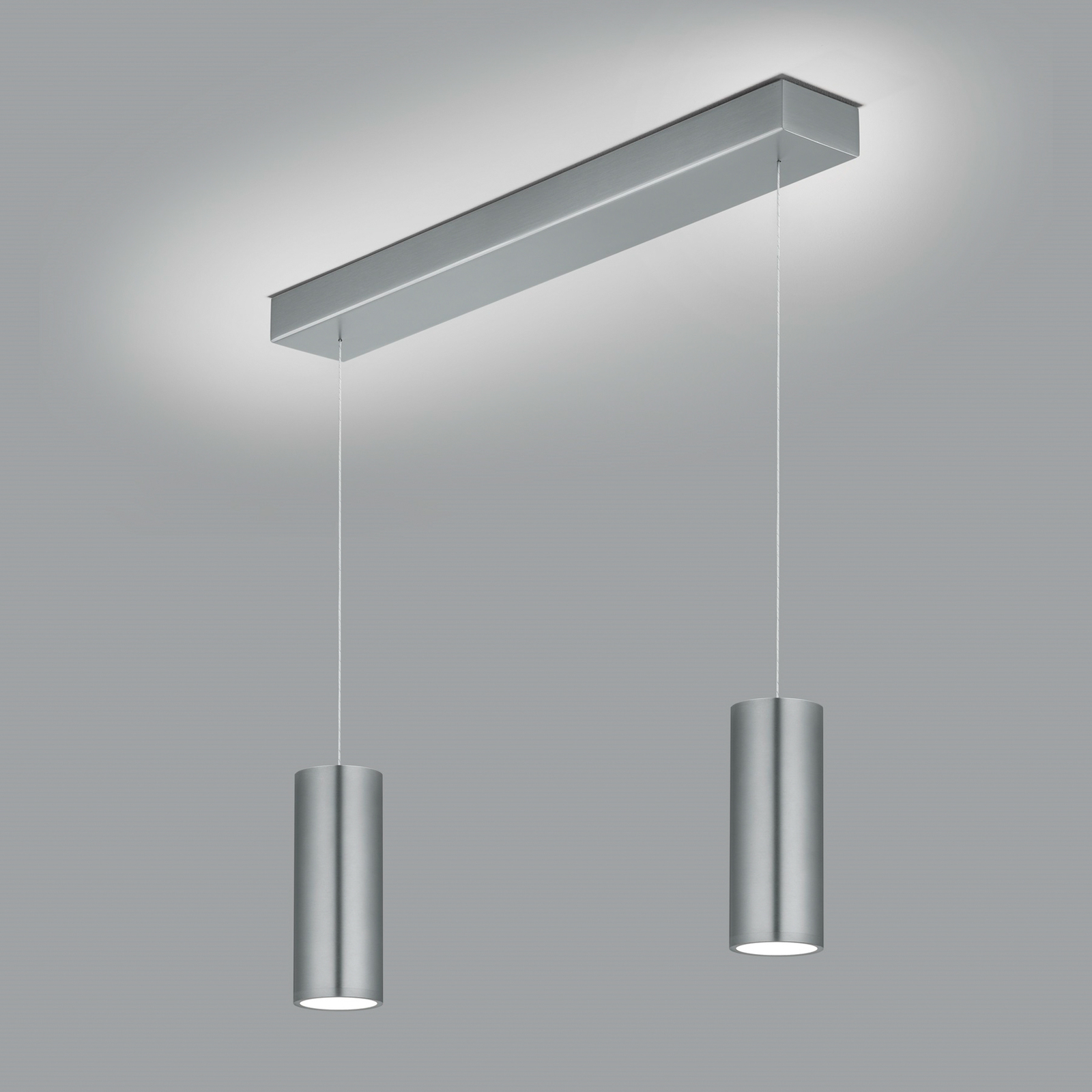 LED hanglamp Helli up/down 2-lamps mat nikkel