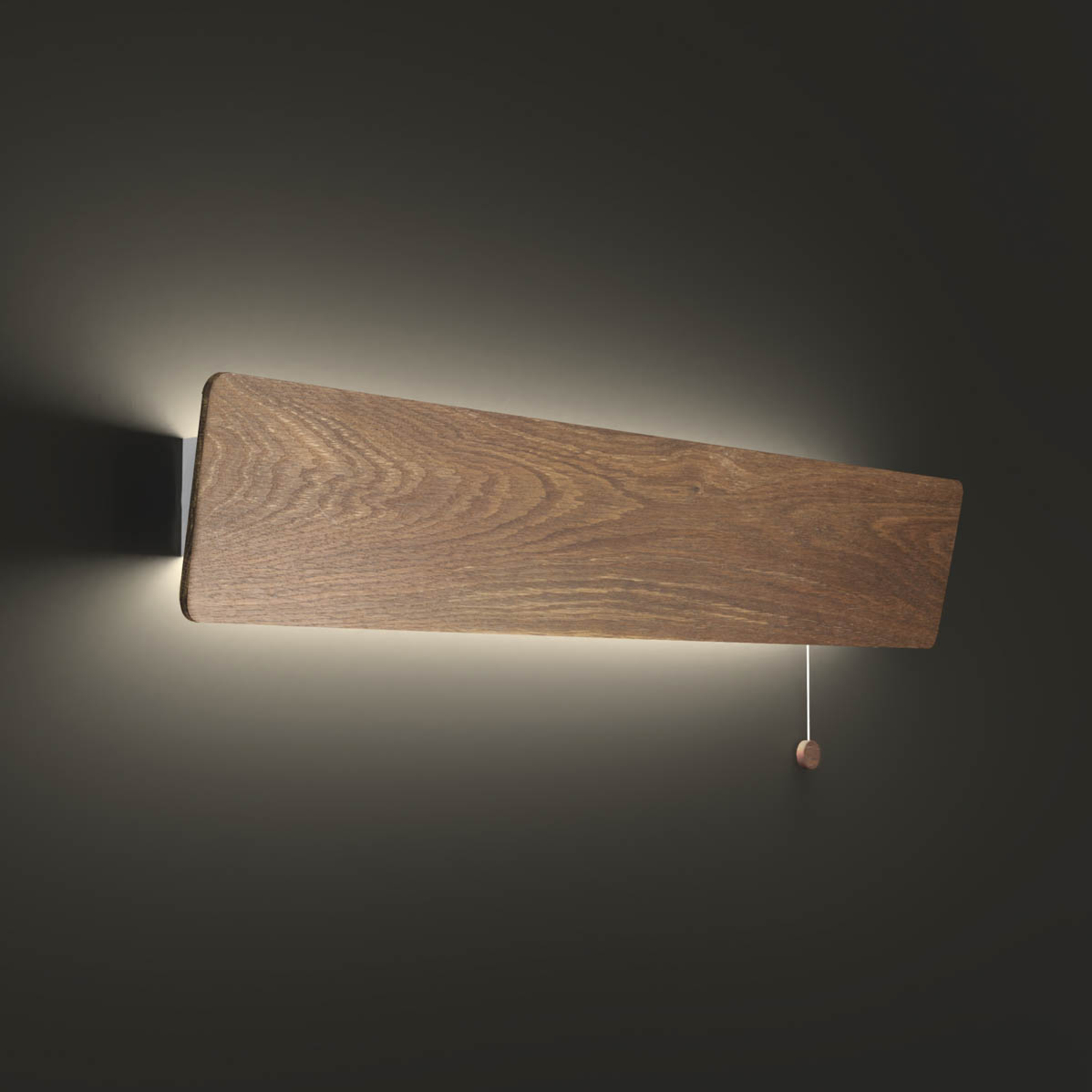 Nástenné LED svetlo Oslo, šírka 68 cm, svetlý dub