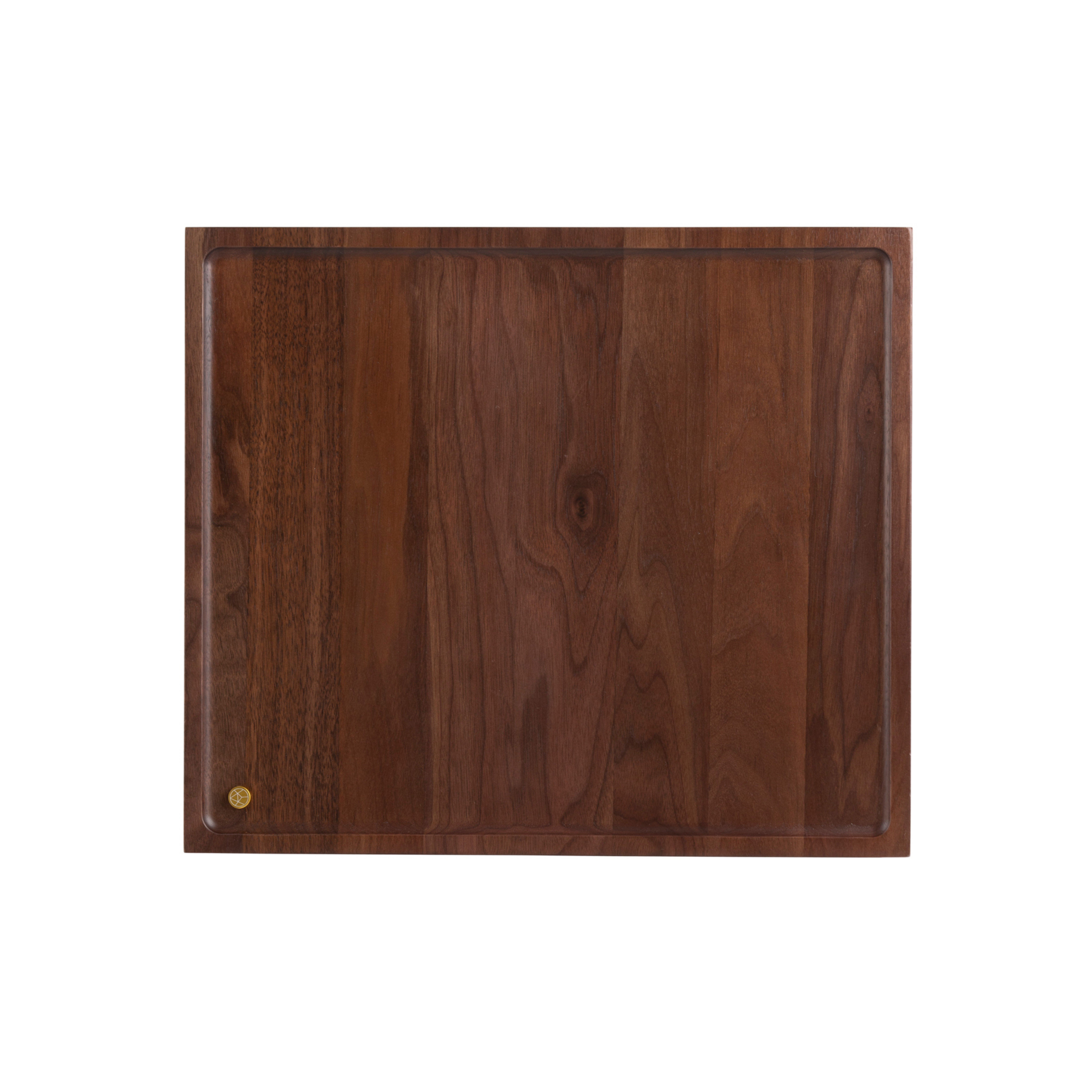 Vassoio Sessio Square Walnut/Gold - AYTM
