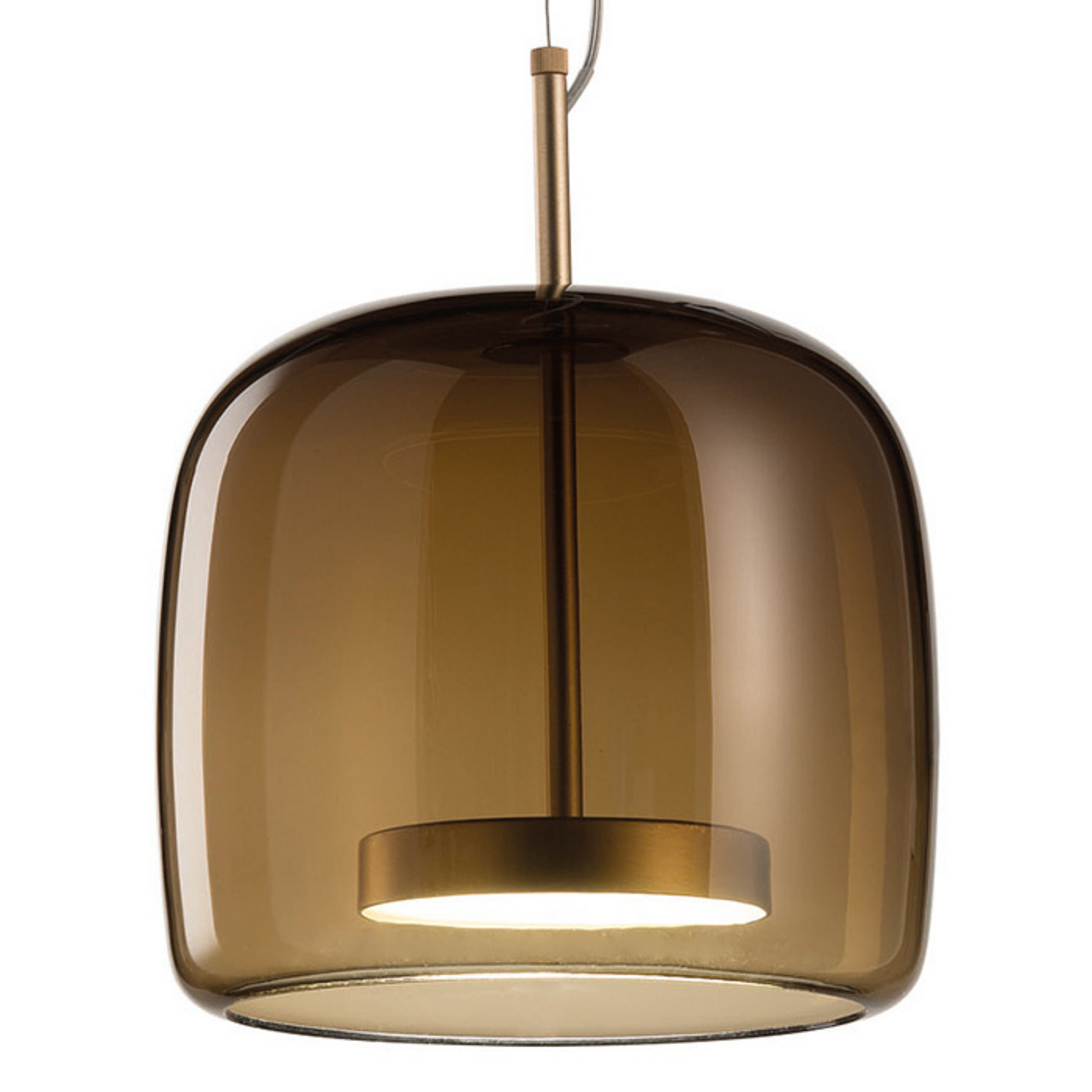 Jube SP 1 P κρεμαστό φωτιστικό από γυαλί, καφέ