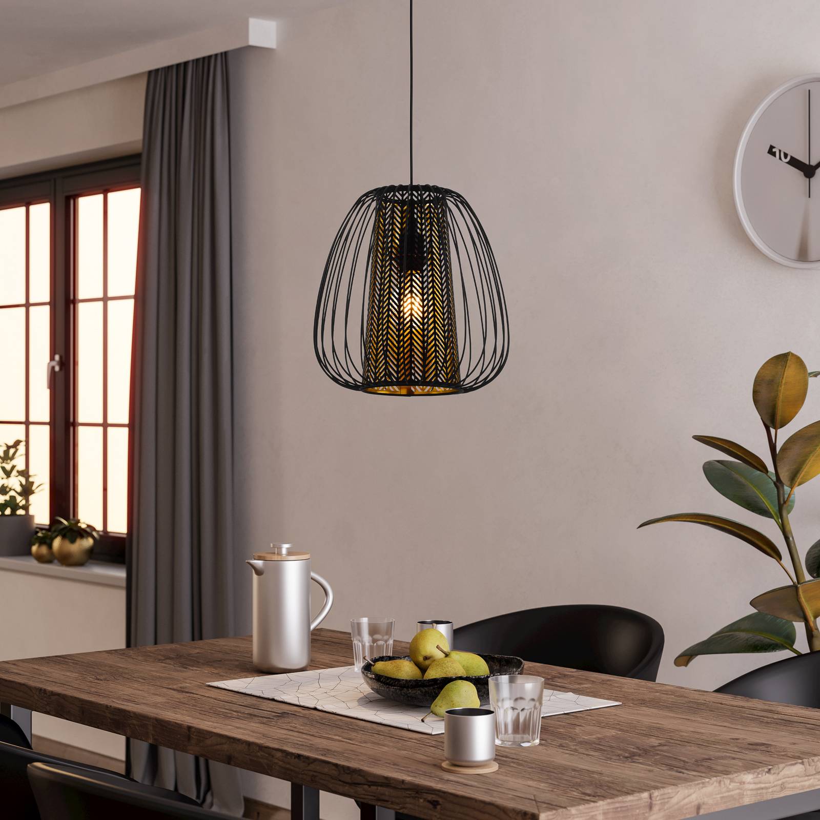 Hängeleuchte Curasao mit Doppelschirm, einflammig günstig online kaufen