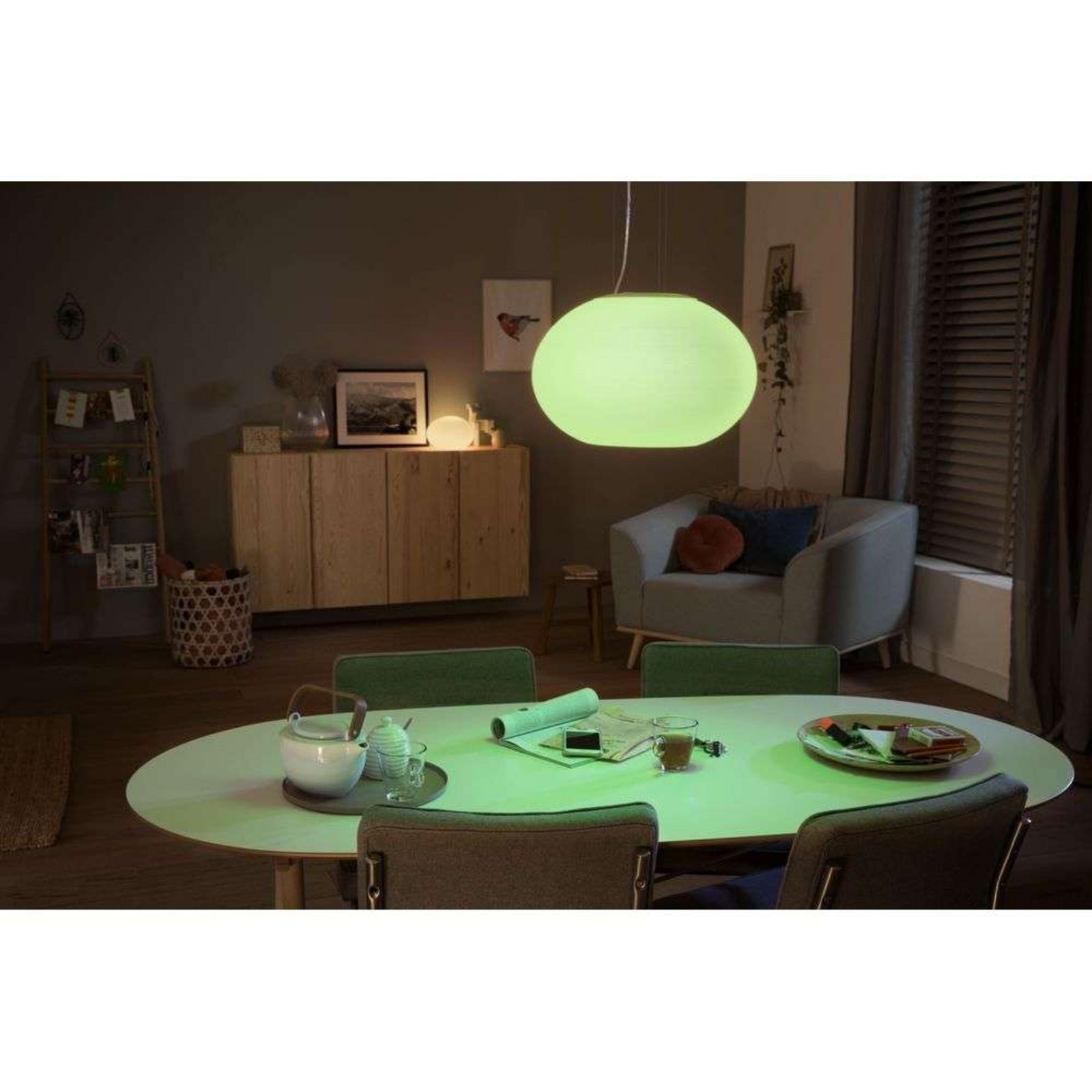 Flourish Hue Lustră Pendul White&Color Amb. White - Philips Hue