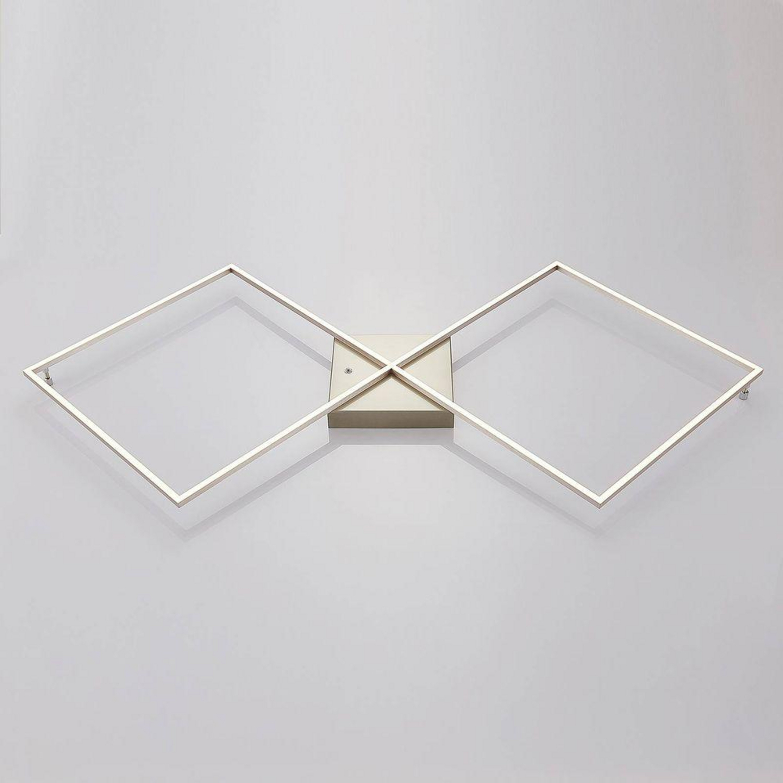 Romee LED Ceiling Lamp w/Remote Control Silver - Lucande