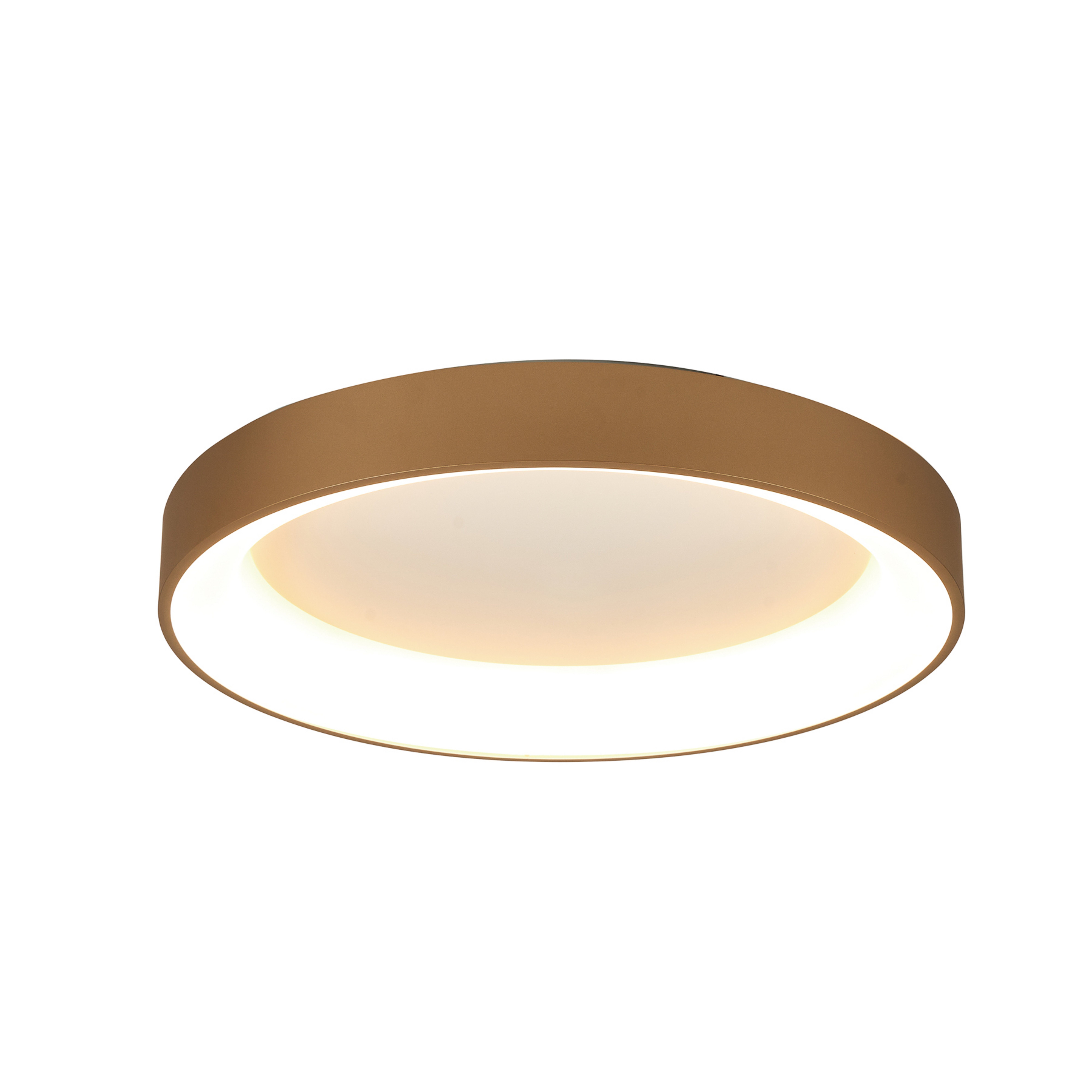 Plafonnier LED Niseko II CCT télécommande Ø78cm doré