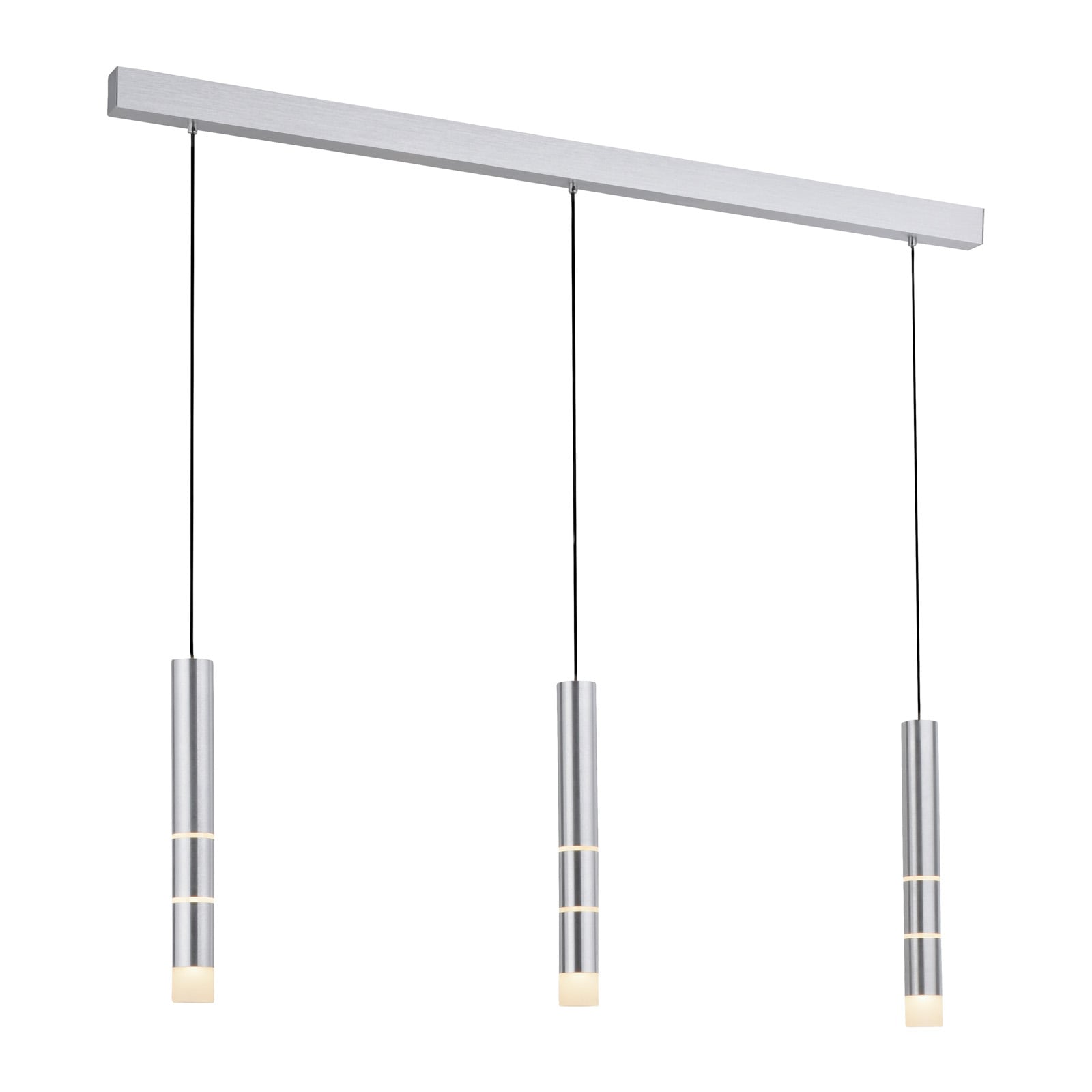 Vega LED-Hängeleuchte, drei Zylinder, alu - PURE Vega LED-Hängeleuchte, drei Zylinder, alu - PURE