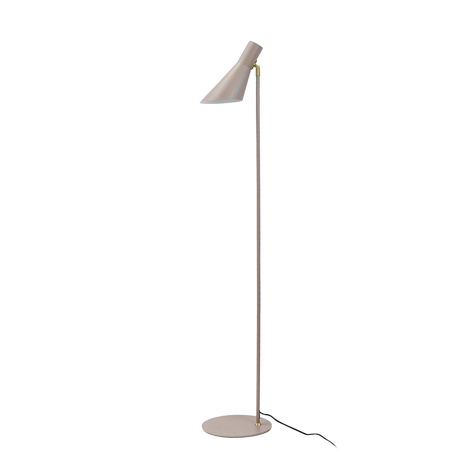 Lampadaire Dyberg Larsen DL12, beige/laiton, 139 cm, métal