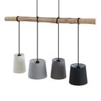 Hinai 4 Pendelleuchte Black/Grey/White - Lindby