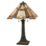 Piękna lampa stołowa Inglenook w stylu Tiffany