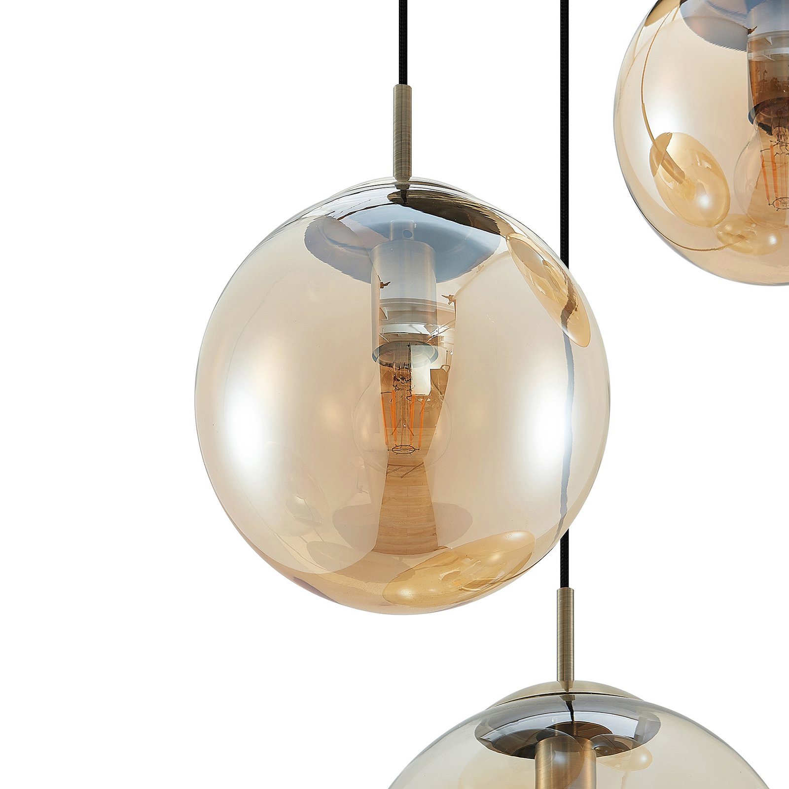 Teeja 3 Cluster Riippuvalaisin  Amber - Lindby