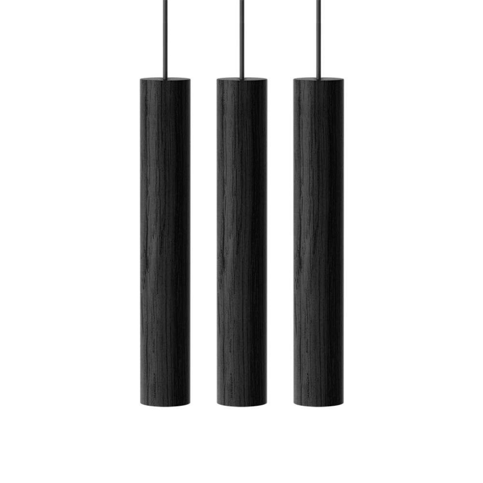 Chimes Cluster 3 Candeeiro Suspenso Black - UMAGE