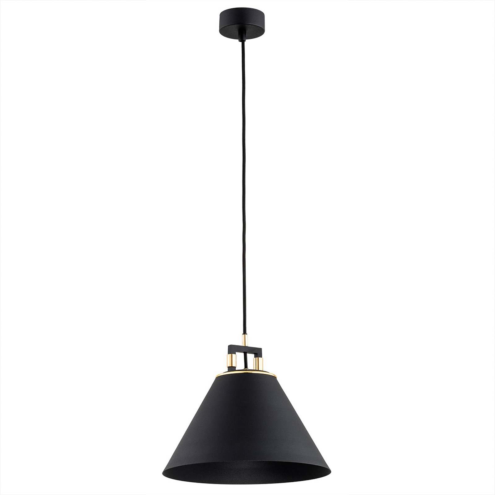 "Orte" pakabinamas šviestuvas, Ø 28 cm, viena lemputė, juodas