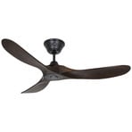 ECO GENUINO Ceiling Fan, Black/Walnut 122 - CasaFan