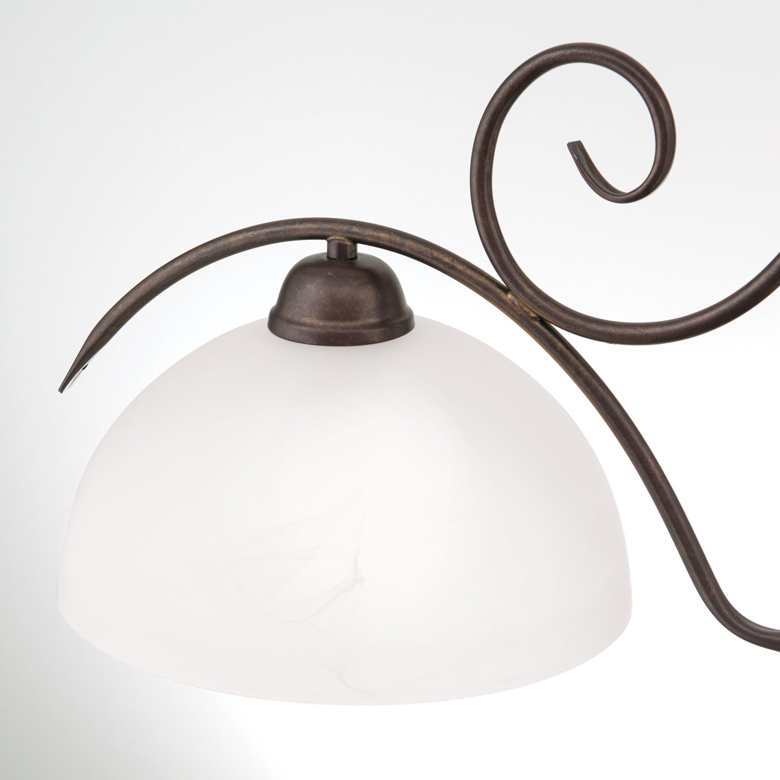 2-lichts hanglamp JANA met albastglas