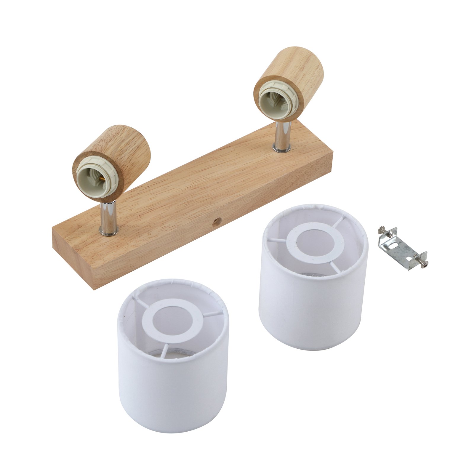 Wanessa 2 Plafond Wood/White - Lindby