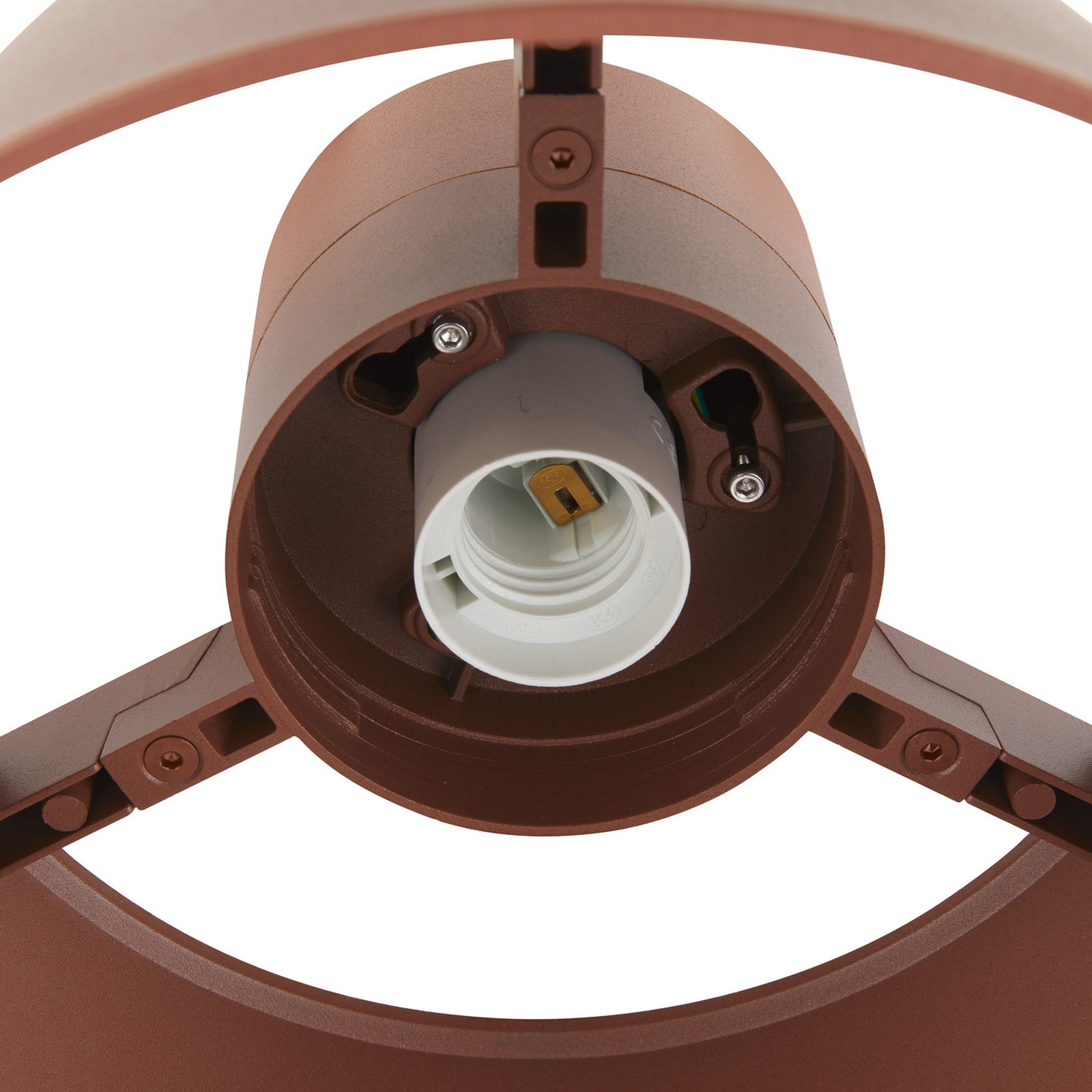 SLV Deckenlampe Photoni, rostfarben, Aluminium, Ø 25 cm