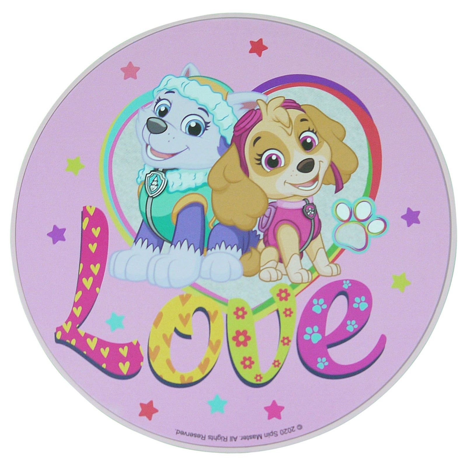 Vägglampa Paw Patrol Positive Pups, rosa