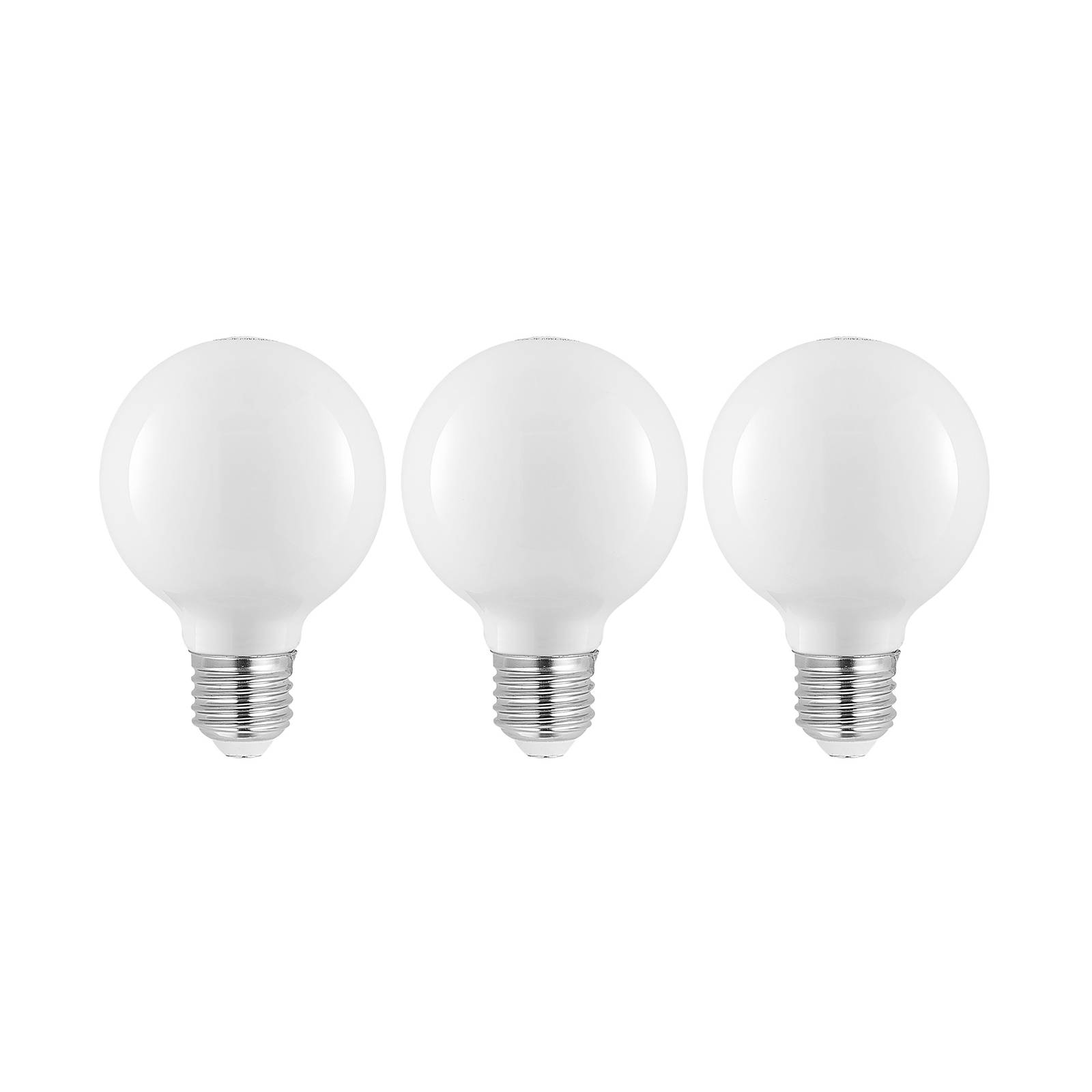 LED-Lampe E27 4W G80 2.700K dimmbar opal 3er-Set
