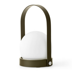 Audo Carrie lampada LED deco con accu IP44, oliva