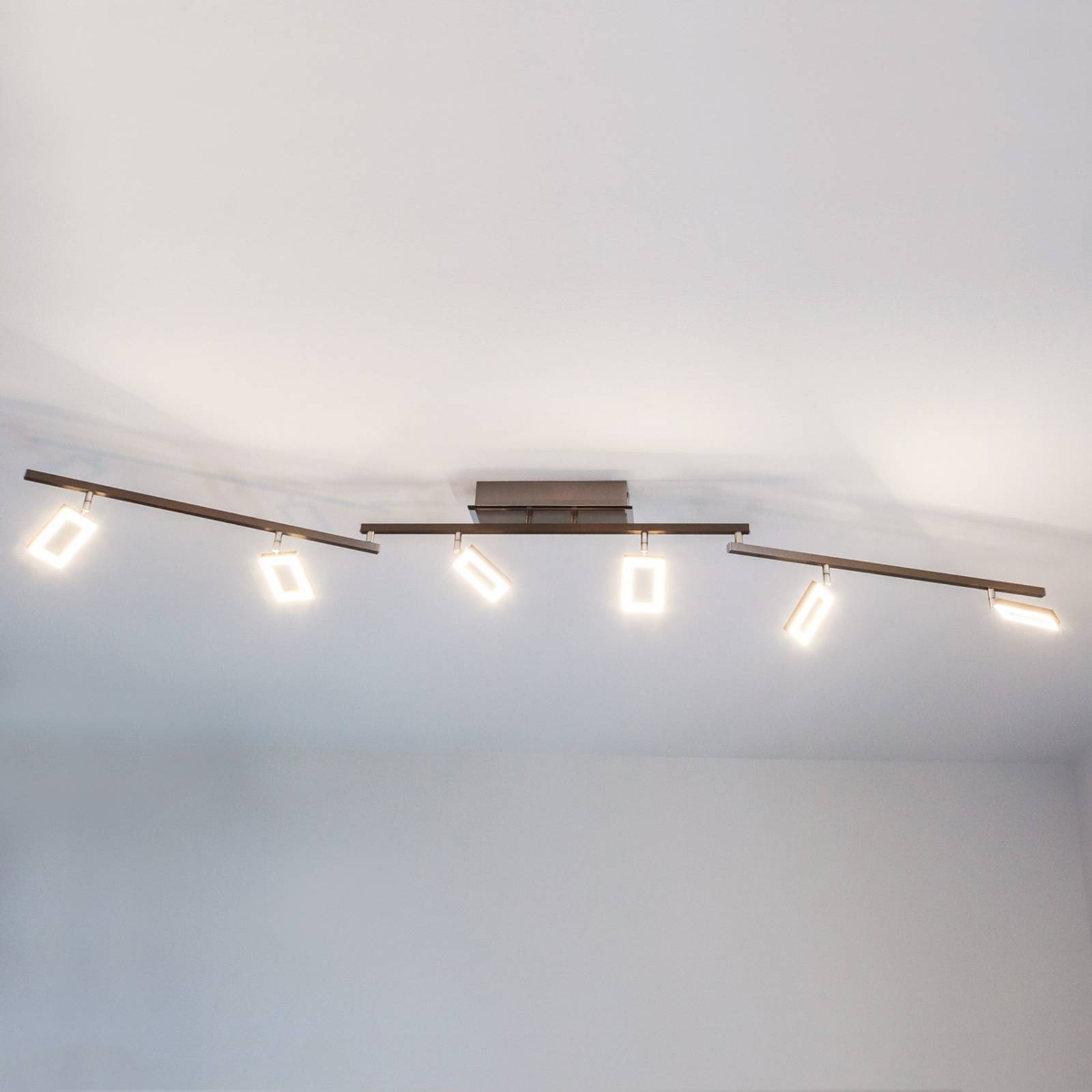 LED plafondlamp Inigo met zes lichtbronnen