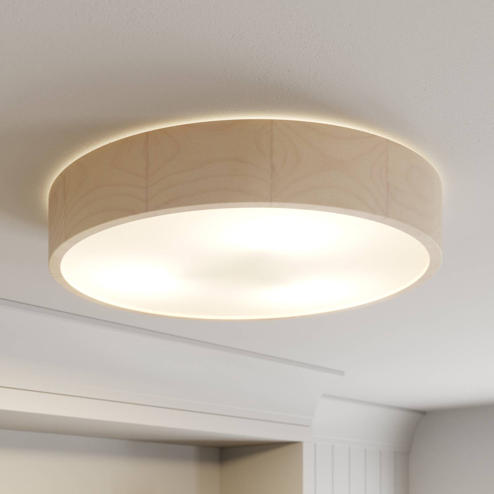 Envostar Kerio lampa sufitowa, Ø 47 cm, biała