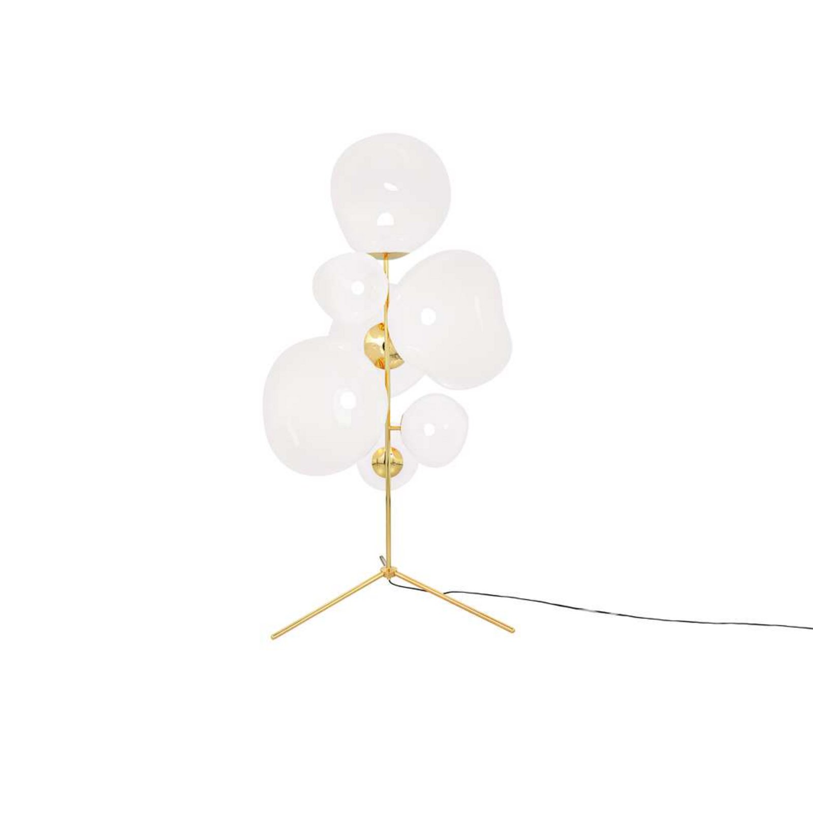 Melt Floor Chandelier Lampadar Gold/Opal - Tom Dixon