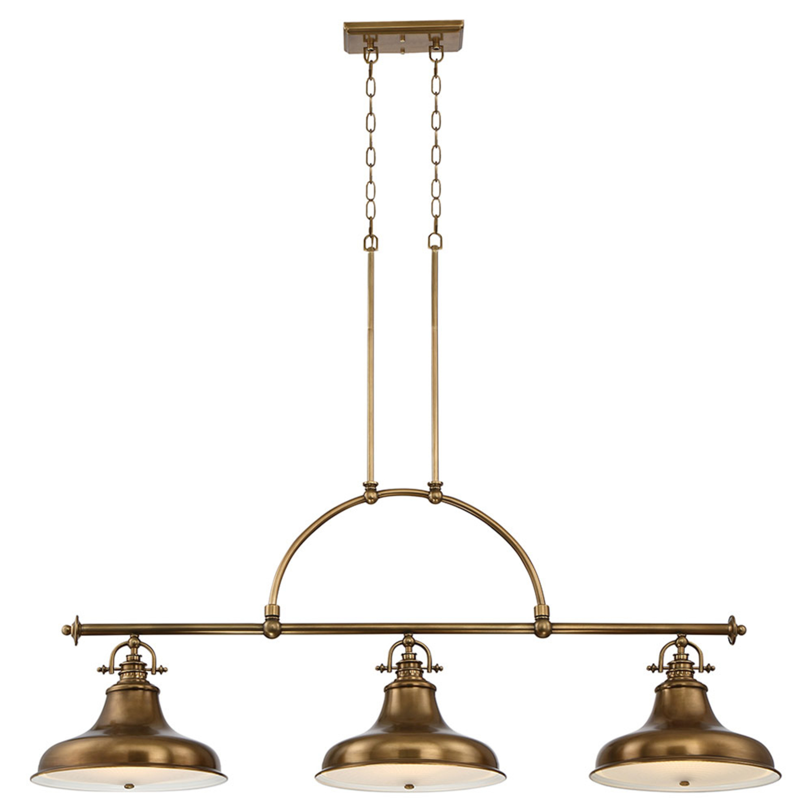 Lampada a sospensione Emery 3 luci, ottone